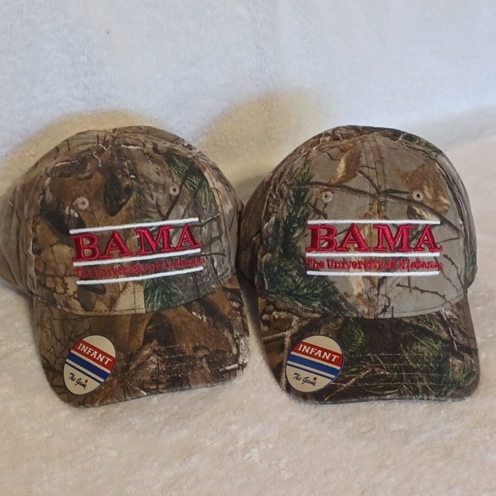 BAMA, the University of Alabama Child camo hat, 2 hats